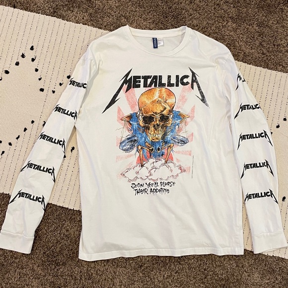 H&M Tops Hm Metallica Shirt Poshmark